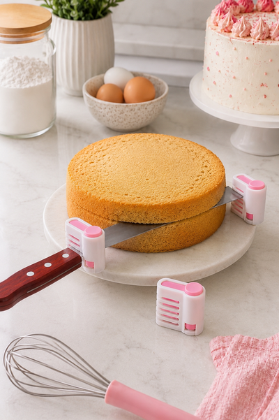 Nivelador para torta sujeta cuchilla