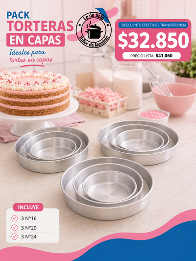 Kit torteras en capas 🎀