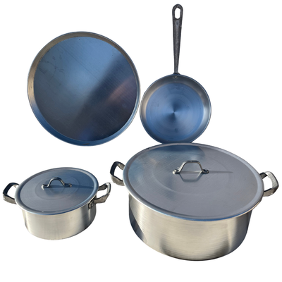 Bateria de cocina 6 (4 art + 2 tapas)