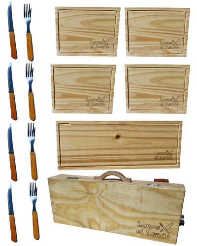 Valija más tablas y cubiertos 