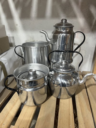 Set pava n14, hervidor n12, cafetera y jarro n12
