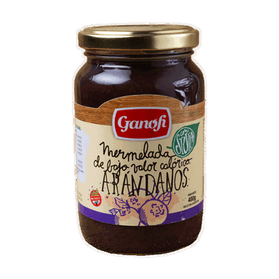 GANOFI - MERMELADA ARANDANO CON STEVIA X400 G - Sin Tacc