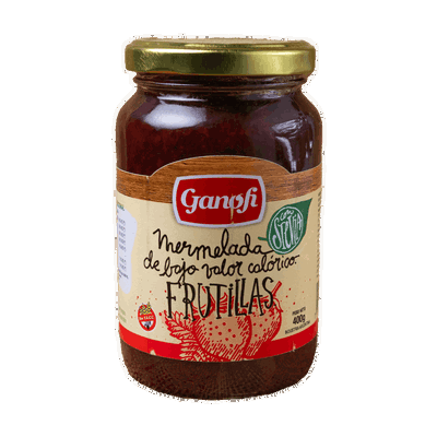 GANOFI - MERMELADA FRUTILLA CON STEVIA X400 G - Sin Tacc