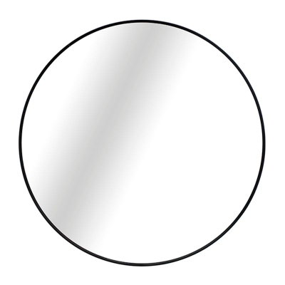 Espejo circular marco PVC NEGRO