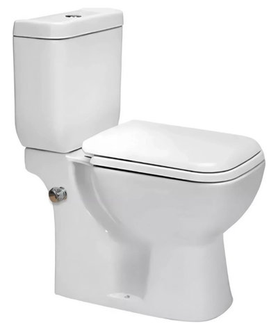 Inodoro largo, mochila apoyo c/ bidet inc. tapa c/ suave 