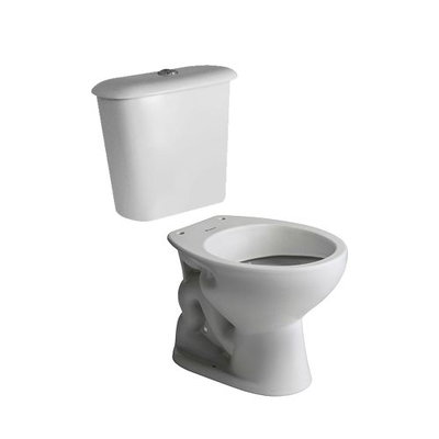 Inodoro corto y mochila de loza FERRUM 
