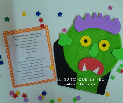 Manopla Fuera de aquí horrible monstruo verde POR PEDIDO
