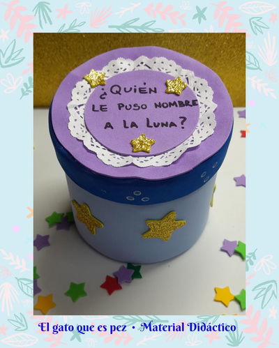 Cajita Quién le puso nombre a la luna - POR PEDIDO