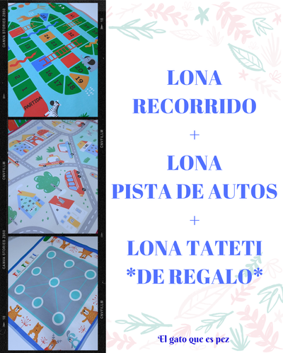 Lonita Recorrido + Pista de Autos + TATETI de regalo