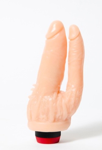 CONSOLADOR DOBLE HOT VIBRO (penetracion anal y vaginal) MOTOR SUPER POWER 18X2,5