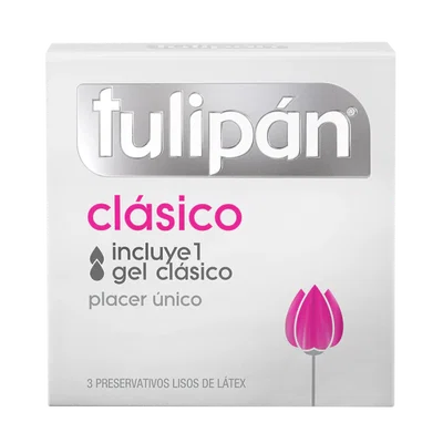 TULIPAN PRESERVATIVO CLASICO X3 UNIDADES