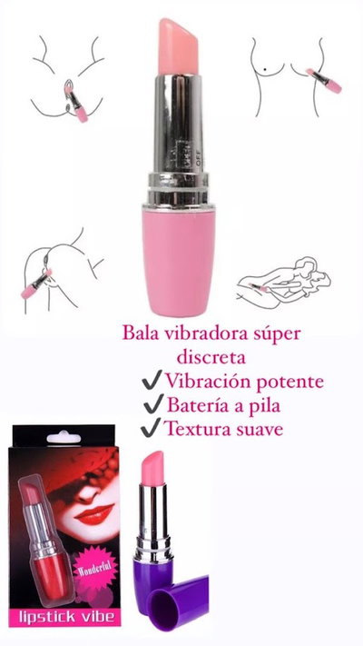 Vibrador Mini Labial Discreto Potente Silencioso Pocket