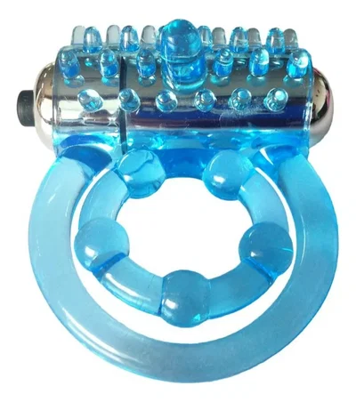 Anillo Doble Con Vibrador De Pene Y Clitoris 