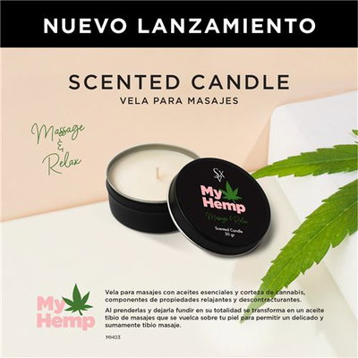 Vela para masajes MY HEMP