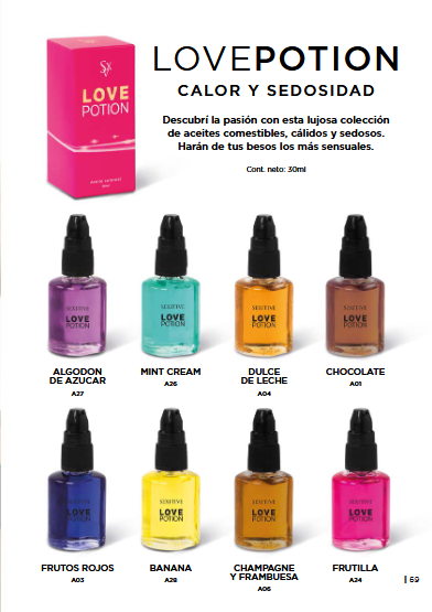 Love potion x 30ml aceite comestible