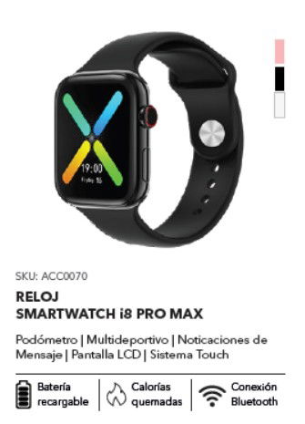 RELOJ SMARTWATCH I8 PRO SUONO