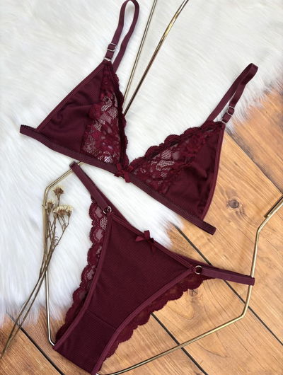 Conjunto de morley con encaje 