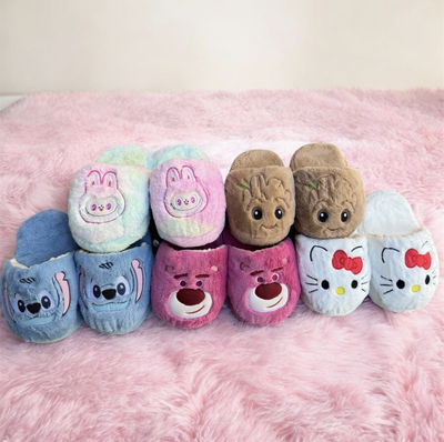 PANTUFLONES PIEL DE CONEJO - Varios diseños 