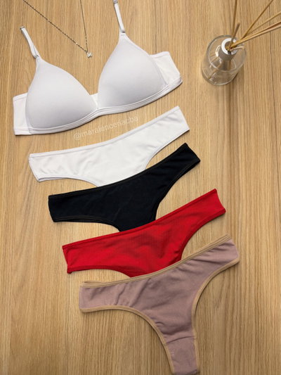 Conjunto triángulo soft de microfibra 