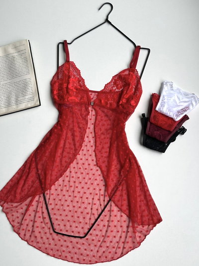 Baby doll prendido adelante + less 