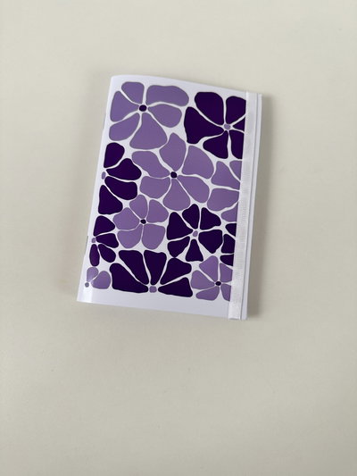 Libreta A6 Flores Violeta