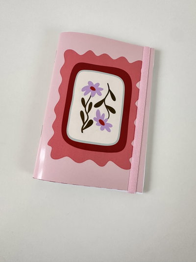 Libreta A6 Flores rosas