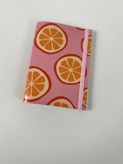 Libreta A6 Rosa y Naranja