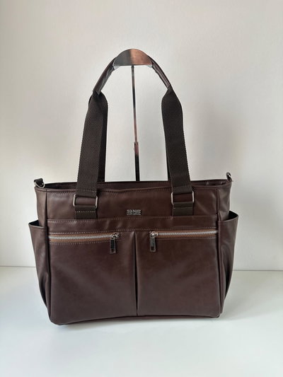 Bolso Lena Ecocuero Chocolate 