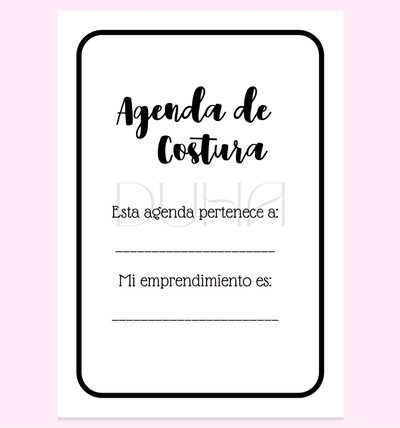 PDF IMPRIMIBLE - AGENDA DE COSTURA
