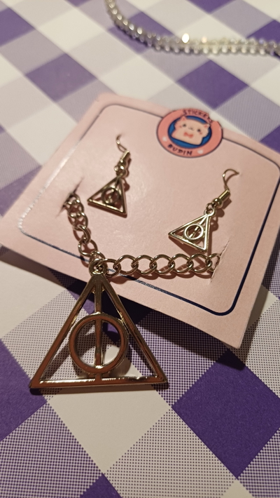 Conjunto aros+collar HP