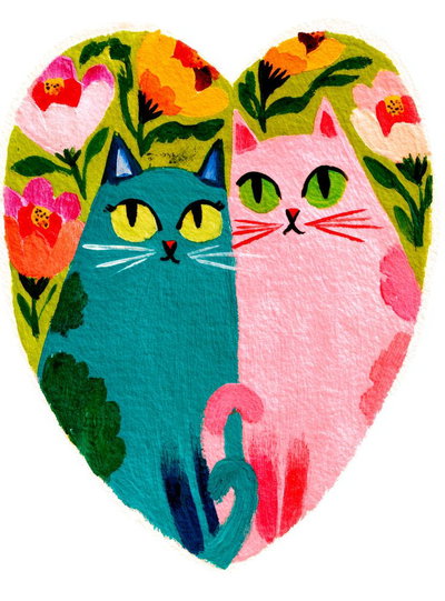 Retrato gatitos