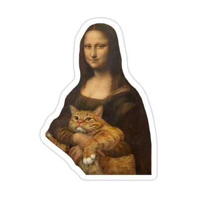 La Monalisa con gato