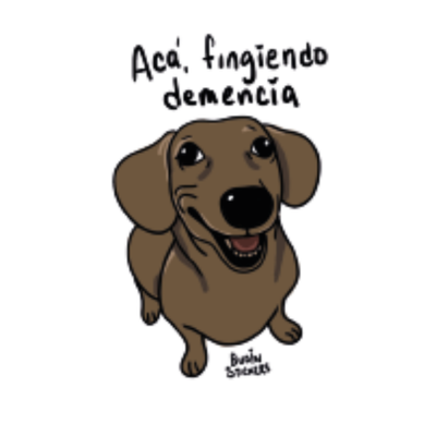 "Acá fingiendo demencia"