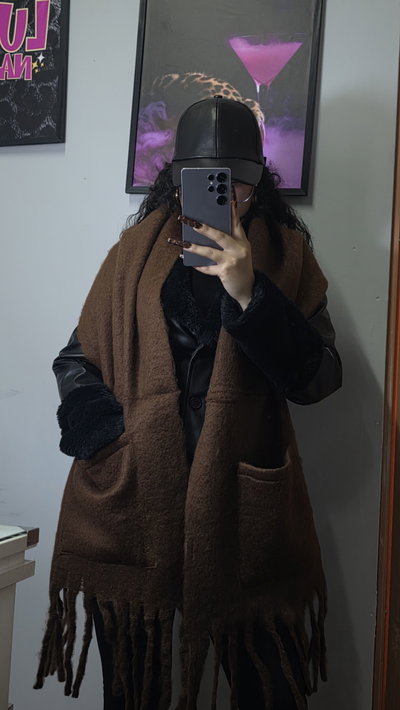 Bufandon Nube con Bolsillos