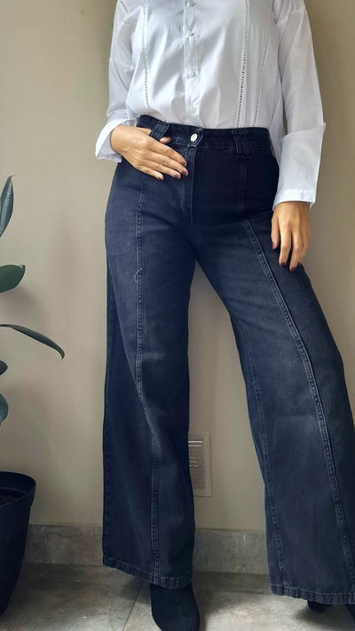 Jeans wide leg black