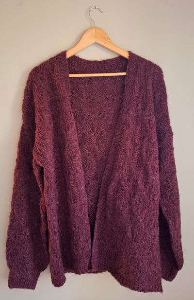 Cardigan tejido