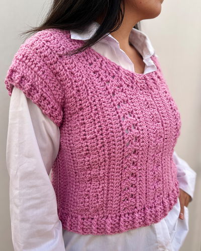 Chaleco rosa