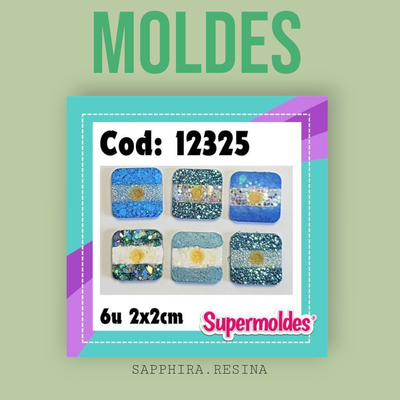 Escarapelas x 6 cuadrados