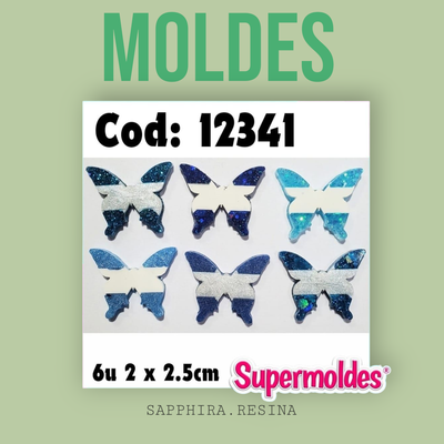 Escarapelas x6 mariposas