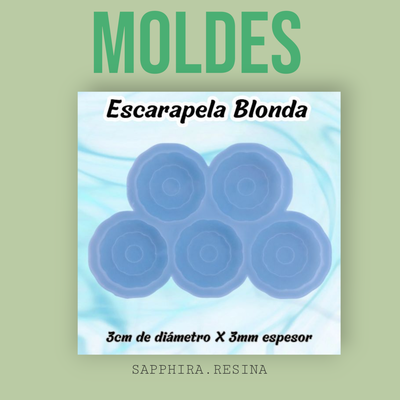 Escarapelas x 5 blonda