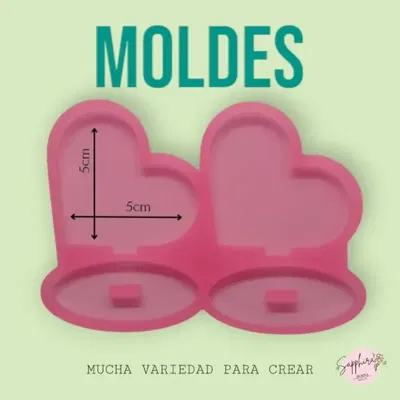 Molde corazón con base