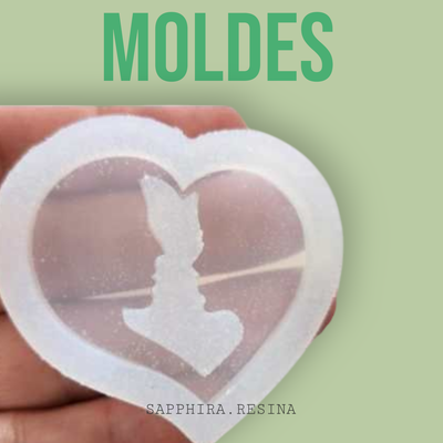 Molde corazon con pareja