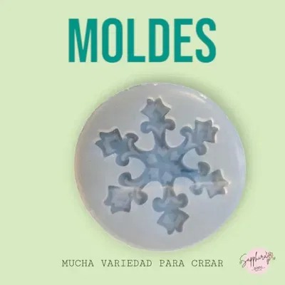 Molde de Silicona Copo de Nieve de 6 cm