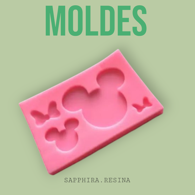 Molde Mickey 3 en 1 (Mickey y mini)