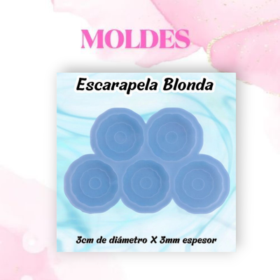 Escarapelas x 5 blonda