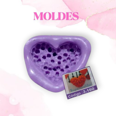 Molde corazon texturado (Corazones)