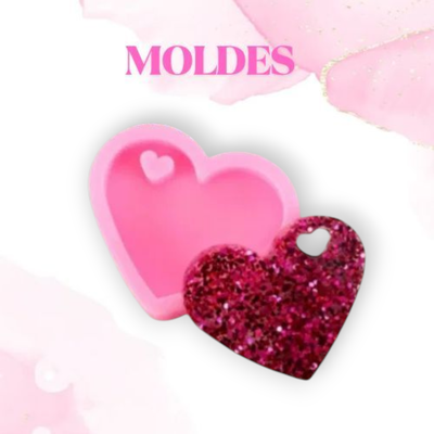 Molde corazon con mini corazón(Corazones)