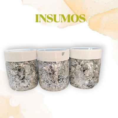 Papel plata frasco