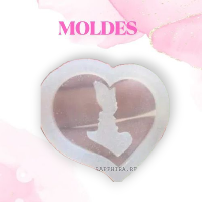 Molde corazon con pareja(Corazones)