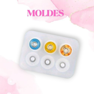 Seis cavidades redondas para joyería